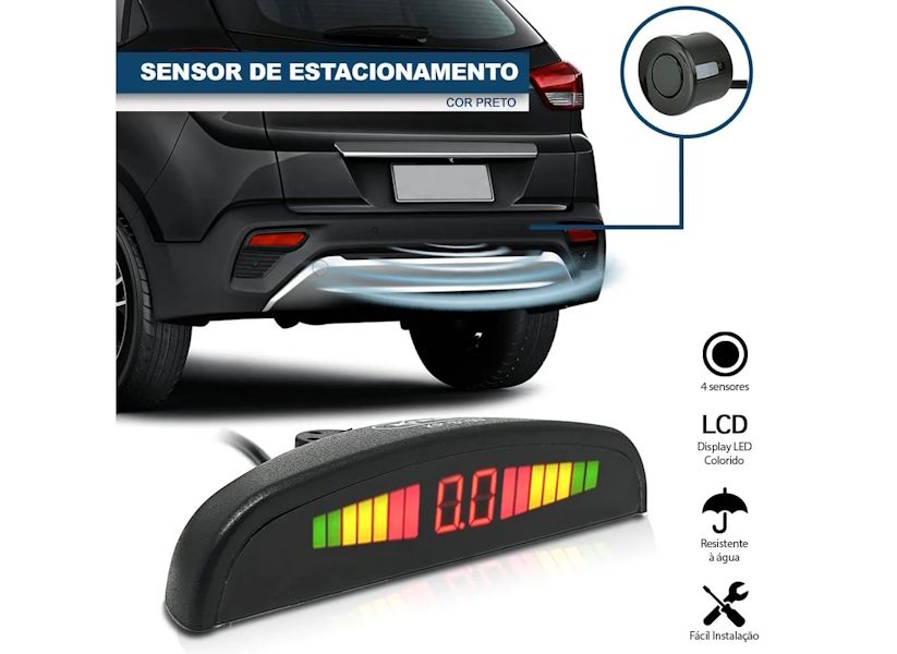 Ilustração: sensor de estacionamento automotivo
