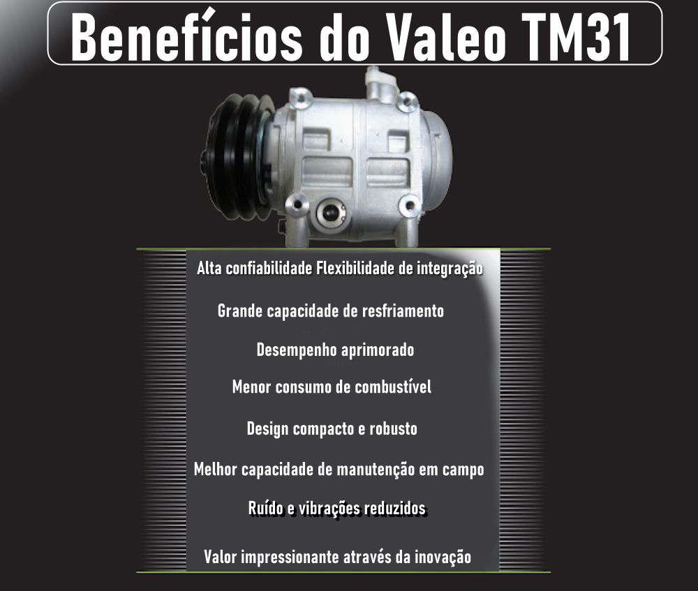Benefícios do Compressor Valeo TM 31