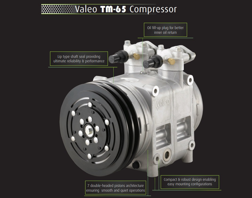 Compressor do Ar-condicionado de Ônibus Valeo TM 65