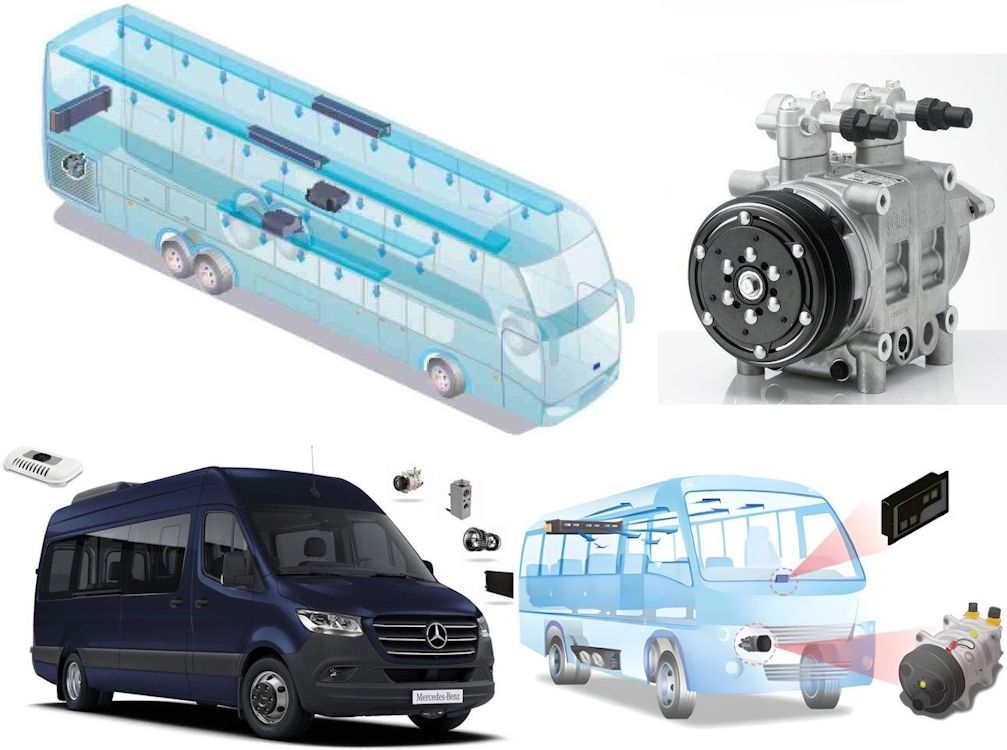 Ilustração: ônibus, micro-ônibus e van
